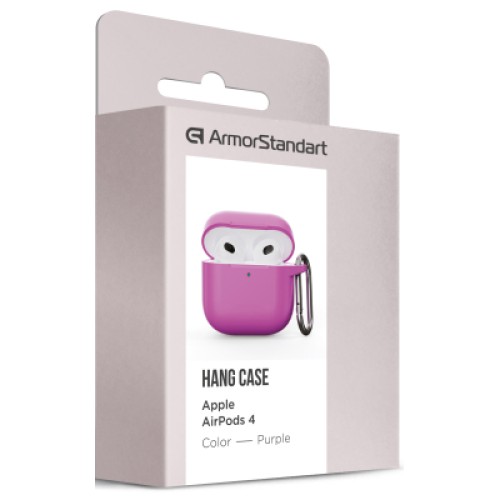 Чехол для наушников Armorstandart Hang Case для Apple AirPods 4 Purple (ARM81292)