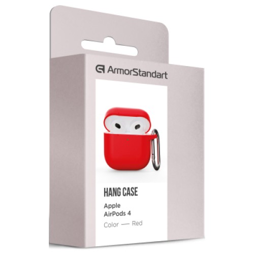 Чехол для наушников Armorstandart Hang Case для Apple AirPods 4 Red (ARM81293)