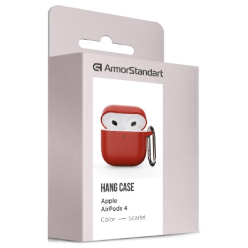 Чехол для наушников Armorstandart Hang Case для Apple AirPods 4 Scarlet (ARM81294)