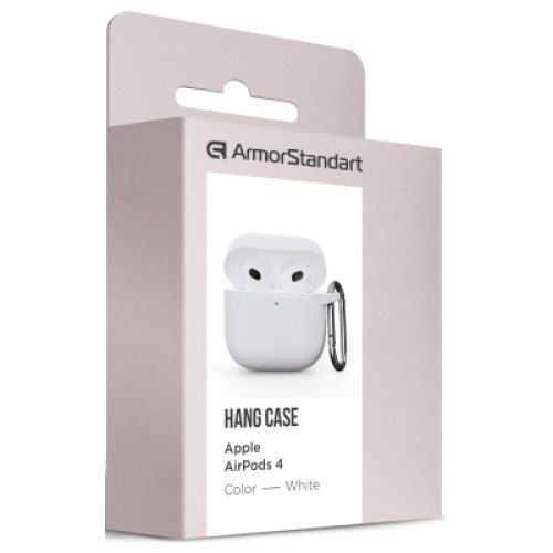 Чехол для наушников Armorstandart Hang Case для Apple AirPods 4 White (ARM81295)