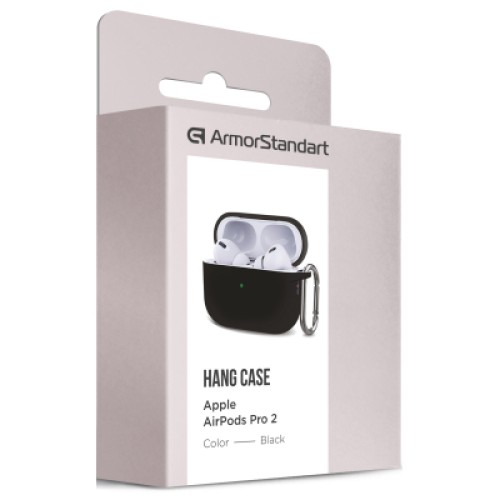 Чехол для наушников Armorstandart Hang Case для Apple AirPods Pro 2 Black (ARM68601)