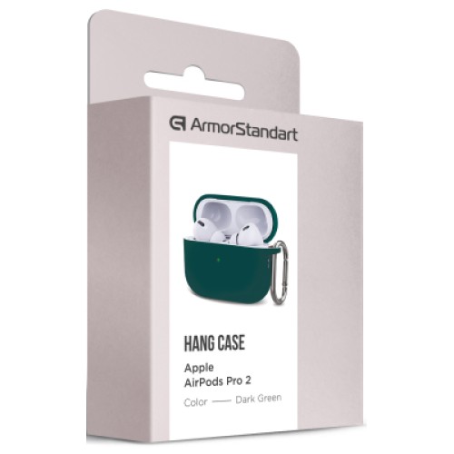 Чехол для наушников Armorstandart Hang Case для Apple AirPods Pro 2 Dark Green (ARM68591)