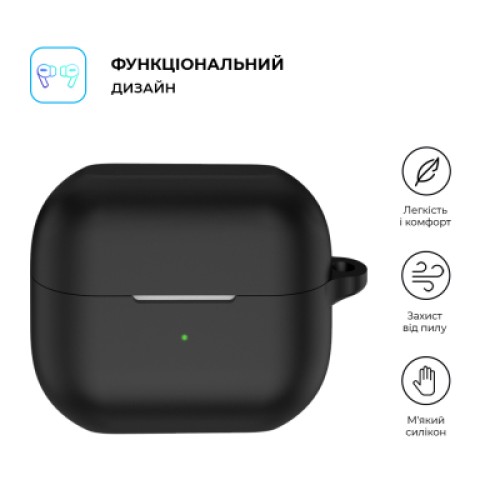 Чехол для наушников Armorstandart Hang Case для Samsung Galaxy Buds 3/3 Pro Black (ARM79972)