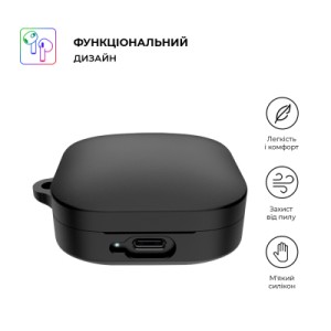 Чохол для навушників Armorstandart Hang Case для Xiaomi Redmi Buds 6 Active Black (ARM81090)