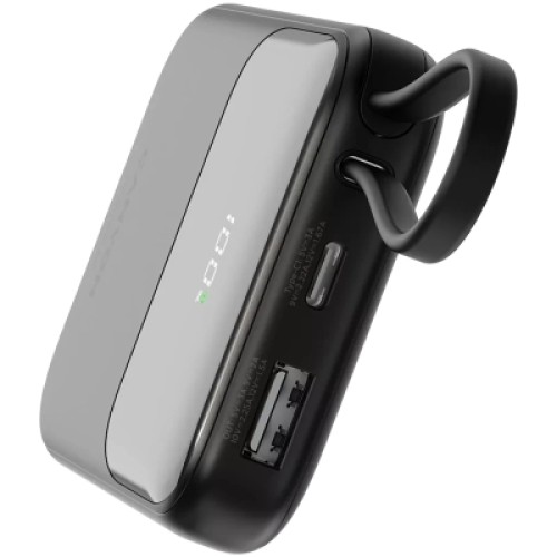Батарея универсальная Canyon 10000mAh OnPower 101 PD/22.5W built-in cable Black (CNS-CPB101BK)