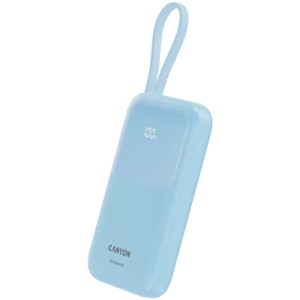Батарея універсальна Canyon 10000mAh OnPower 101 PD/22.5W built-in cable Blue (CNS-CPB101BL)