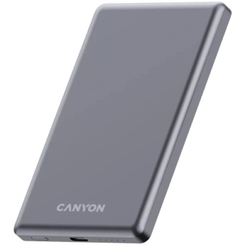 Батарея универсальная Canyon 5000mAh OnPower 505 slim Magsafe PD/20W Dark Grey (CNS-CPB505DG)