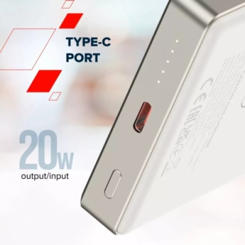 Батарея универсальная Canyon 10000mAh OnPower 510 slim Magsafe PD/20W Beige (CNS-CPB510BE)