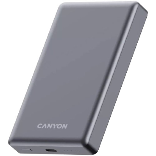 Батарея универсальная Canyon 10000mAh OnPower 510 slim Magsafe PD/20W Dark Grey (CNS-CPB510DG)
