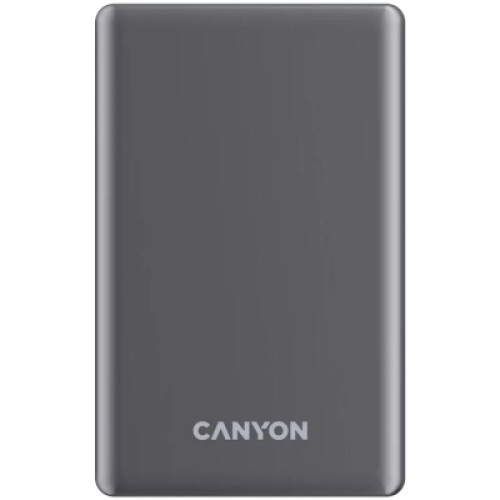 Батарея универсальная Canyon 10000mAh OnPower 510 slim Magsafe PD/20W Dark Grey (CNS-CPB510DG)