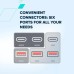Батарея универсальная Canyon 60000mAh OnPower 610 PD/100W metal White (CNS-CPB610W)