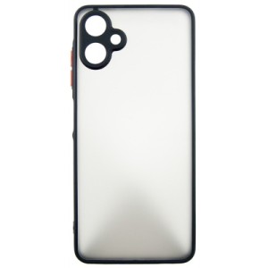 Чехол для мобильного телефона Dengos Kit Samsung Galaxy A06 case Matte + glass (Black) (DG-KM-126)