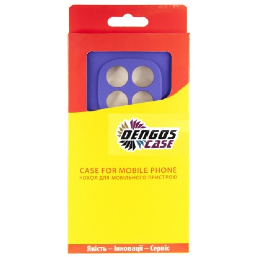 Чехол для мобильного телефона Dengos Kit Xiaomi Redmi Note 14 Pro case Carbon + glass (Purple) (DG-KM-130)