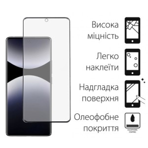 Стекло защитное Dengos Full Glue Xiaomi Redmi Note 14 Pro (black) (TGFG-382)