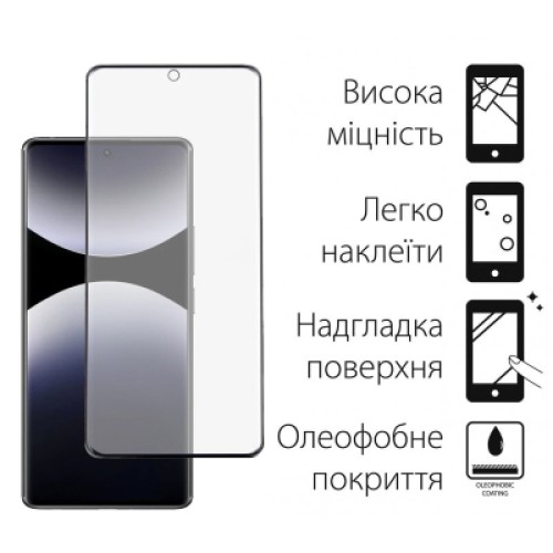Стекло защитное Dengos Full Glue Xiaomi Redmi Note 14 Pro (black) (TGFG-382)