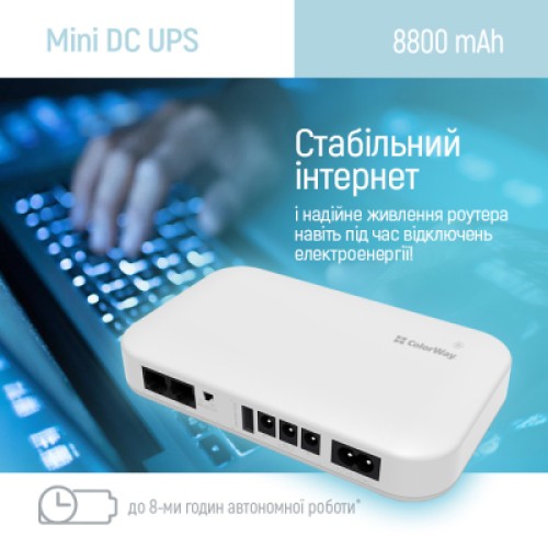 Источник бесперебойного питания ColorWay CW-PB088LI3WT 21W V2 (CW-PB088LI3WT)