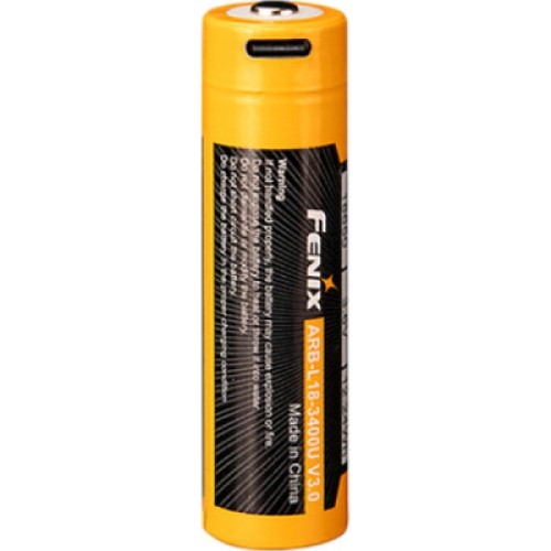 Аккумулятор Fenix 18650 (3400 mAh) Type-C (ARB-L18-3400U-V30)