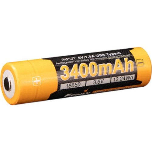 Аккумулятор Fenix 18650 (3400 mAh) Type-C (ARB-L18-3400U-V30)