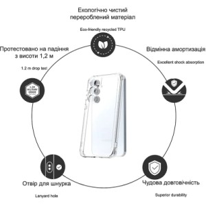 Чехол для мобильного телефона Drobak Acrylic Case with Airbag Samsung Galaxy A25 5G Camera cover (949428)