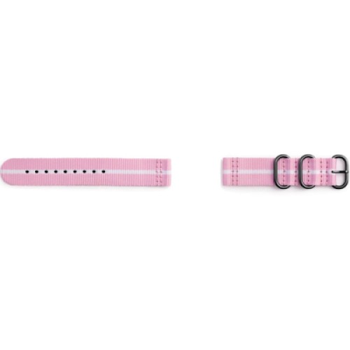 Ремінець до смарт-годинника Samsung Gear Premium Nato Pink-White (GP-R600BREECAE)