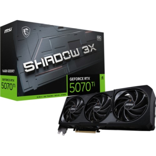 Видеокарта MSI GeForce RTX5070 Ti 16GB SHADOW 3X OC (RTX 5070 Ti 16G SHADOW 3X OC)