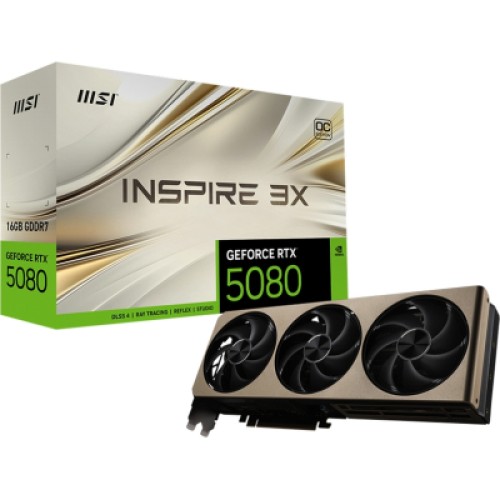 Видеокарта MSI GeForce RTX5080 16GB INSPIRE 3X OC (RTX 5080 16G INSPIRE 3X OC)