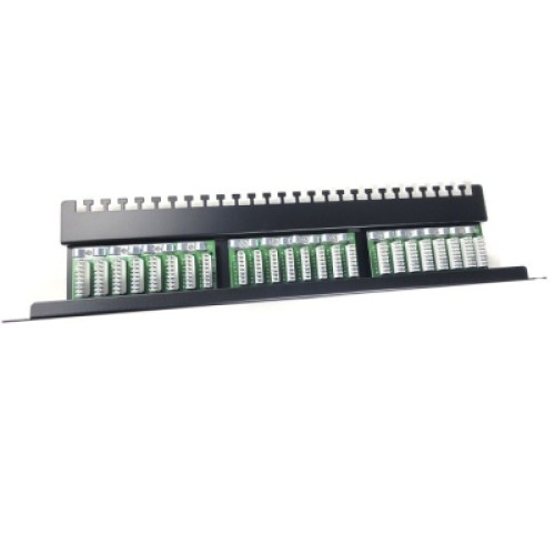 Патч-панель Eserver 19" 1U 24 порта cat.6 UTP krone with cable management (WT-2126-CAT.6)