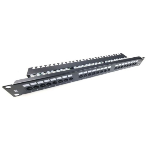 Патч-панель Eserver 19" 1U 24 порта cat.6 UTP krone with cable management (WT-2126-CAT.6)