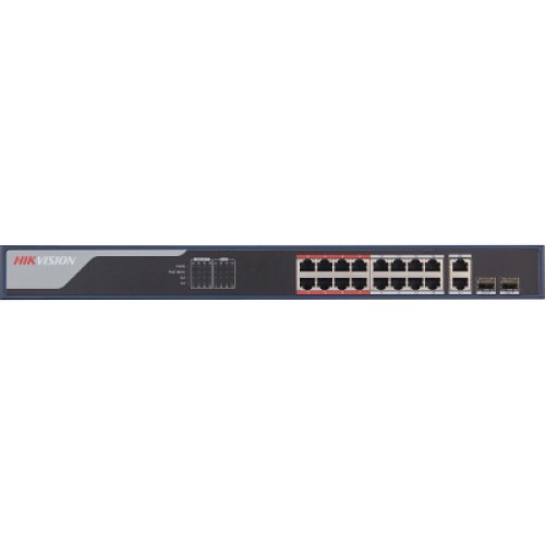 Коммутатор сетевой Hikvision DS-3E1318P-EI(B)
