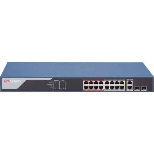 Коммутатор сетевой Hikvision DS-3E1318P-EI(B)
