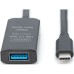 Дата кабель USB-С Male to USB-A Female 5.0m USB3.2 Gen1 Active 5G Digitus (DA-73110)
