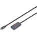 Дата кабель USB-С Male to USB-A Female 5.0m USB3.2 Gen1 Active 5G Digitus (DA-73110)