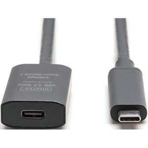 Дата кабель USB-С M/F 5.0m USB3.2 Gen2 Active 10G Digitus (DA-73112)