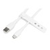 Дата кабель USB 2.0 AM to Type-C 1.0m 60W white Digitus (AK-300340-010-W)
