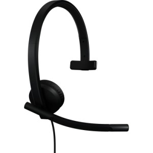 Навушники Logitech H570e Corded for Business Mono Teams USB-C Black (981-001427)