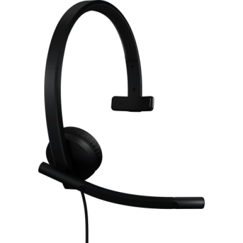 Наушники Logitech H570e Corded for Business Mono Teams USB-C Black (981-001427)