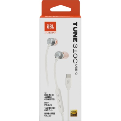 Наушники JBL Tune 310C USB-C White (JBLT310CWHT)
