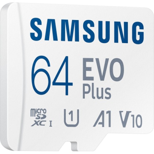 Карта памяти Samsung 64GB microSD class 10 UHS-I U3 V30 A2 EVO Plus (MB-MC64SA/EU)