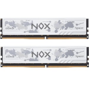 Модуль памяти для компьютера DDR5 32GB (2x16GB) 5200 MHz NOX White Apacer (AH5U32G52C522MWAA-2)