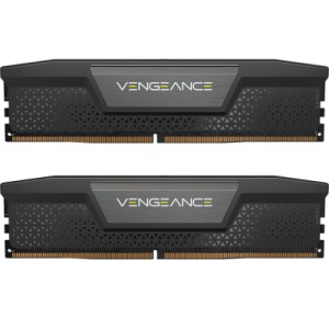 Модуль памяти для компьютера DDR5 64GB (2x32GB) 6000 MHz Vengeance Black Corsair (CMK64GX5M2B6000C40)