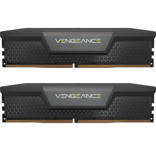 Модуль памяти для компьютера DDR5 64GB (2x32GB) 6000 MHz Vengeance Black Corsair (CMK64GX5M2B6000C40)
