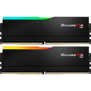 Модуль памяти для компьютера DDR5 32GB (2x16GB) 5200 MHz Ripjaws M5 RGB Matte Black G.Skill (F5-5200J4040A16GX2-RM5RK)