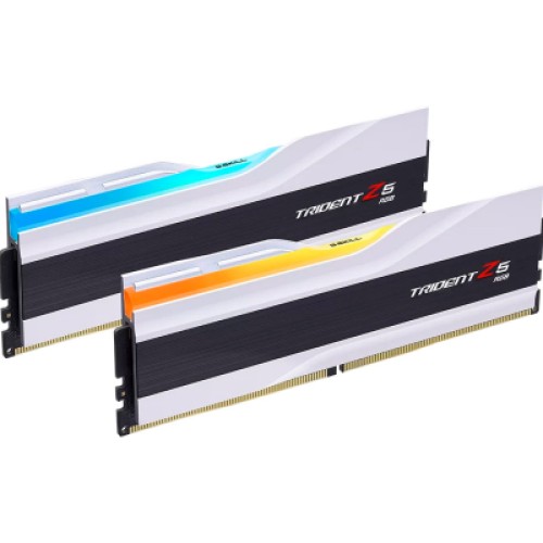 Модуль памяти для компьютера DDR5 32GB (2x16GB) 7200 MHz Trident Z5 RGB Matte White G.Skill (F5-7200J3445G16GX2-TZ5RW)