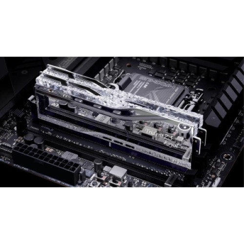 Модуль памяти для компьютера DDR5 32GB (2x16GB) 7200 MHz Trident Z5 Royal Silver G.Skill (F5-7200J3445G16GX2-TR5S)
