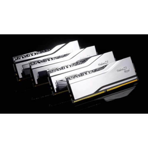 Модуль памяти для компьютера DDR5 32GB (2x16GB) 7200 MHz Trident Z5 Royal Silver G.Skill (F5-7200J3445G16GX2-TR5S)