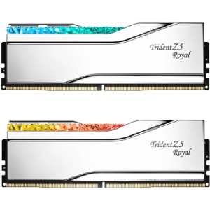 Модуль памяти для компьютера DDR5 32GB (2x16GB) 7200 MHz Trident Z5 Royal Silver G.Skill (F5-7200J3445G16GX2-TR5S)
