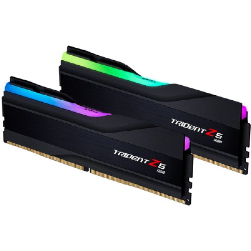 Модуль памяти для компьютера DDR5 96GB (2x48GB) 5600 MHz Trident Z5 RGB Matte Black G.Skill (F5-5600J4040D48GX2-TZ5RK)