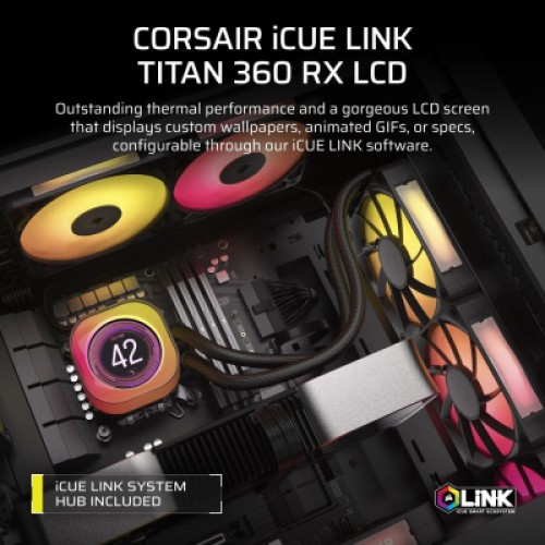 Система жидкостного охлаждения Corsair iCUE LINK TITAN 360 RX LCD (CW-9061023-WW)