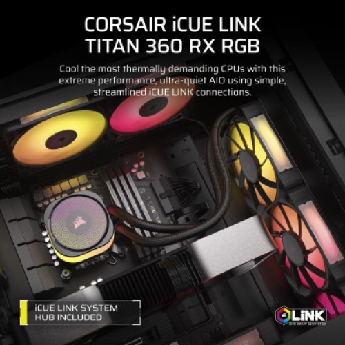 Система жидкостного охлаждения Corsair iCUE LINK TITAN 360 RX RGB (CW-9061018-WW)