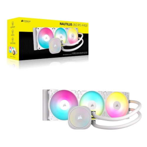 Система жидкостного охлаждения Corsair NAUTILUS 360 ARGB White (CW-9060095-WW)